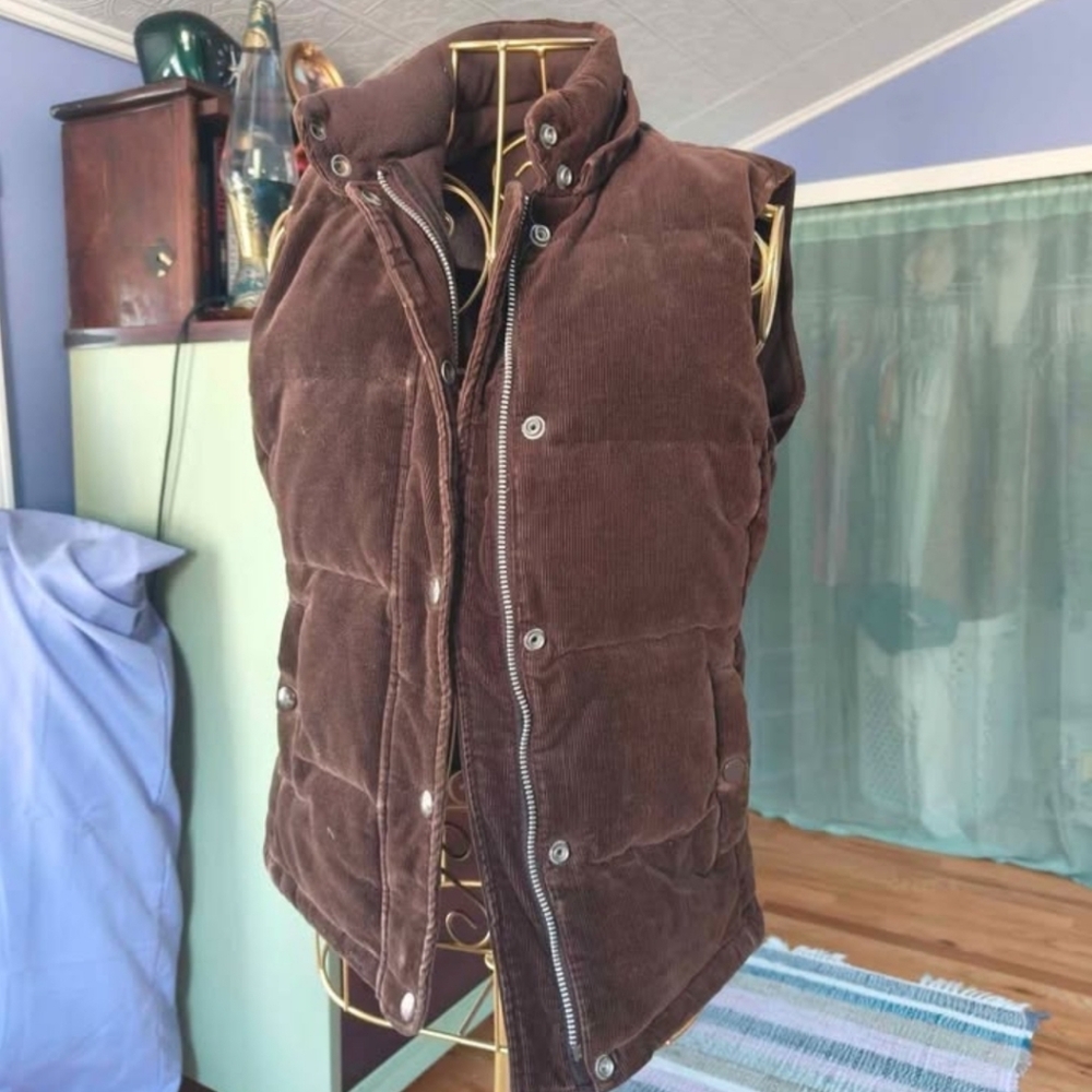 GAP Y2K Corduroy Puffer Vest
